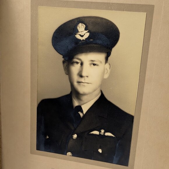 MILITARY AIR FORCE SOLDIER RCAF ANTIQUE CABINET PHOTO CANADA CANADIAN KINGSTON - Picture 7 of 10